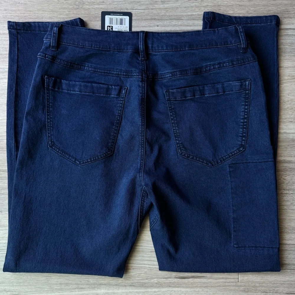 NWT Dark Indigo CoolFlex Denim Pants Size 34